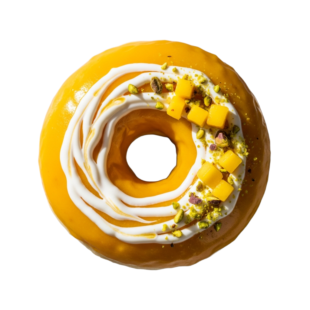 Mango lassi donut